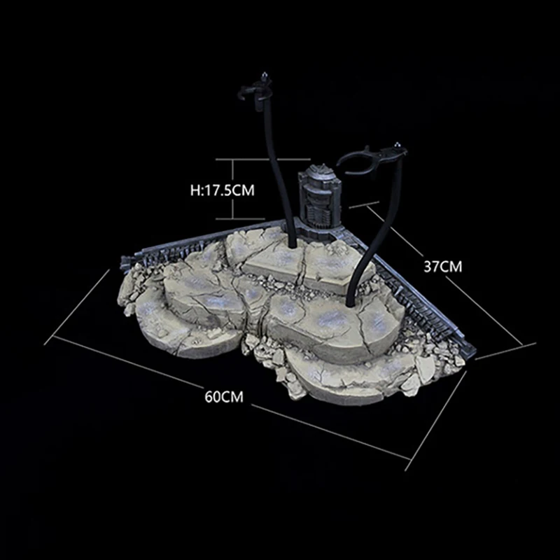 1/6 масштаб смолы материал сплав Материал супер герой битва сцена Платформа дисплей для 1" фигурка тела куклы аксессуары