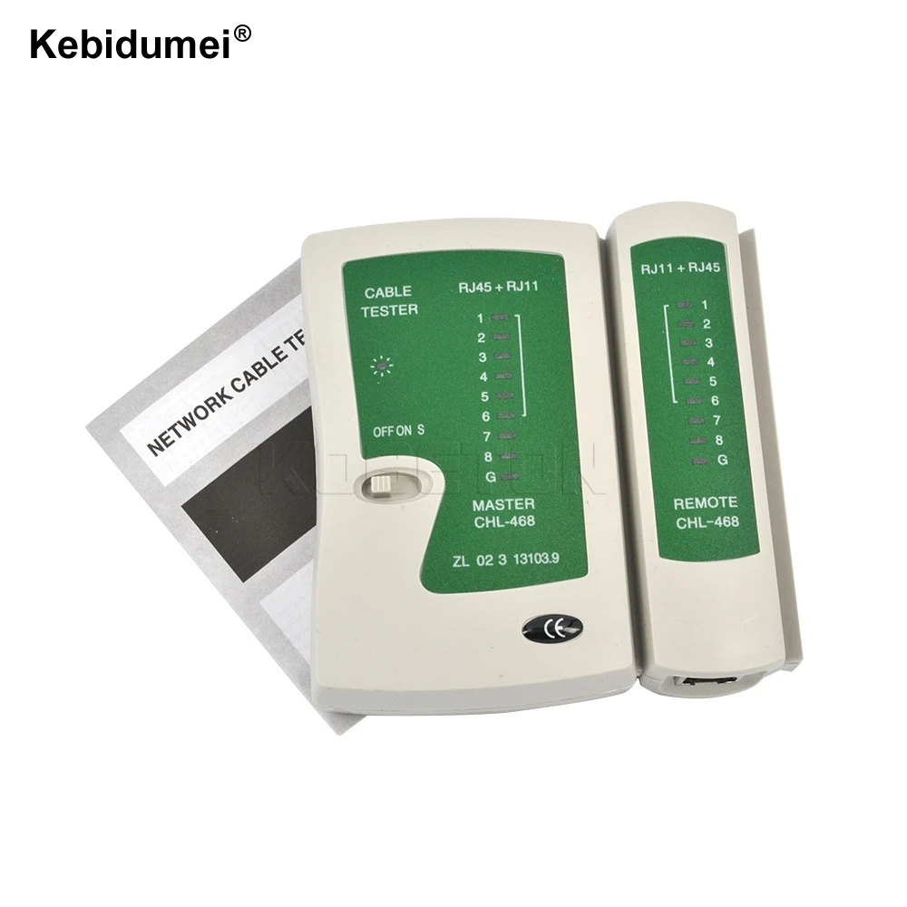 

kebidumei RJ45 RJ11Cat5 Cat6 LAN Cable Tester Handheld Network Cable Tester Wire Telephone Line Detector Tracker Tool kit