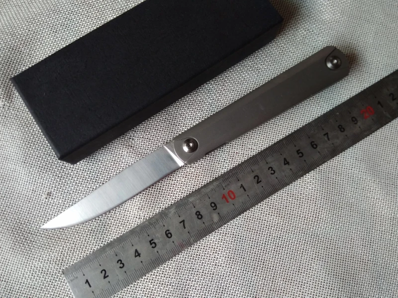 

Qwaiken tactical folding knife pocket knife ball bearing flipper survival camping knives 9cr18mov blade G10 steel handle tools
