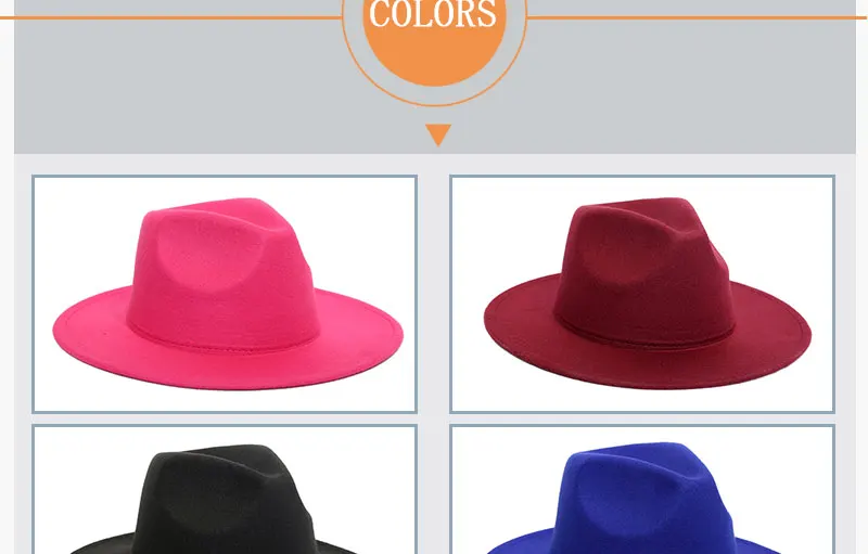 Шерстяная шляпа Fedora, Шляпа Fedora, топ, винтажная шляпа для девочек, с большими плоскими полями, фетровые шляпы для женщин, британский стиль, шерстяная Женская джазовая круглая Кепка