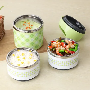 

Portable Stainless Steel Thermal Lunch Box For Office Lunchbox Leakproof Thermos Lunch Box Food Container Bento Box#