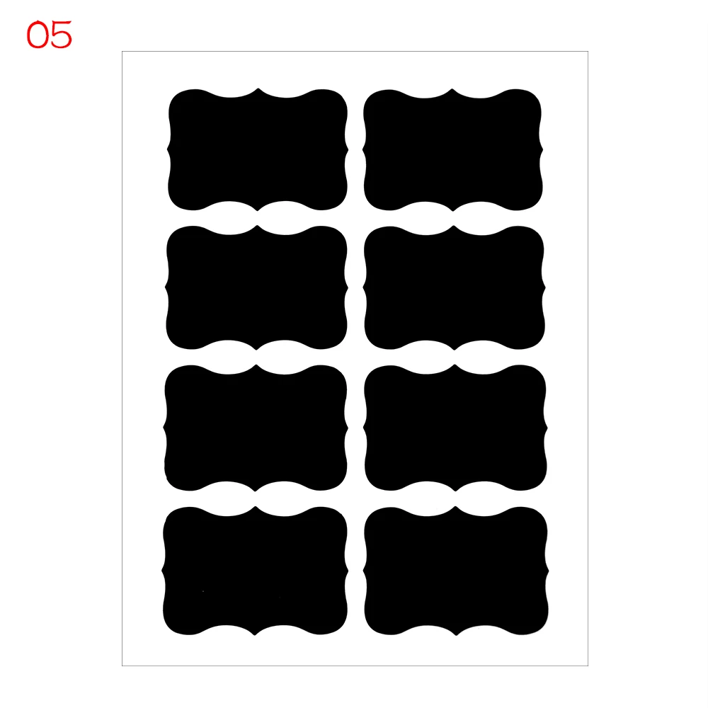 48 шт./компл. Водонепроницаемый доска Стикеры этикетки доске липкий теги бутылка для банок Органайзер кухонное украшение для дома с маркер для белой доски