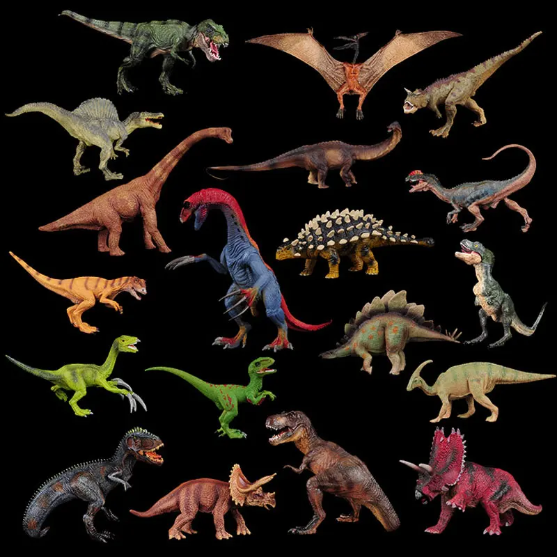 

Jurassic Therizinosaurus T-Rex Triceratops Allosaurus Spinosaurus Dinosaur World Simulation PVC Action Figures Model Toy For Boy