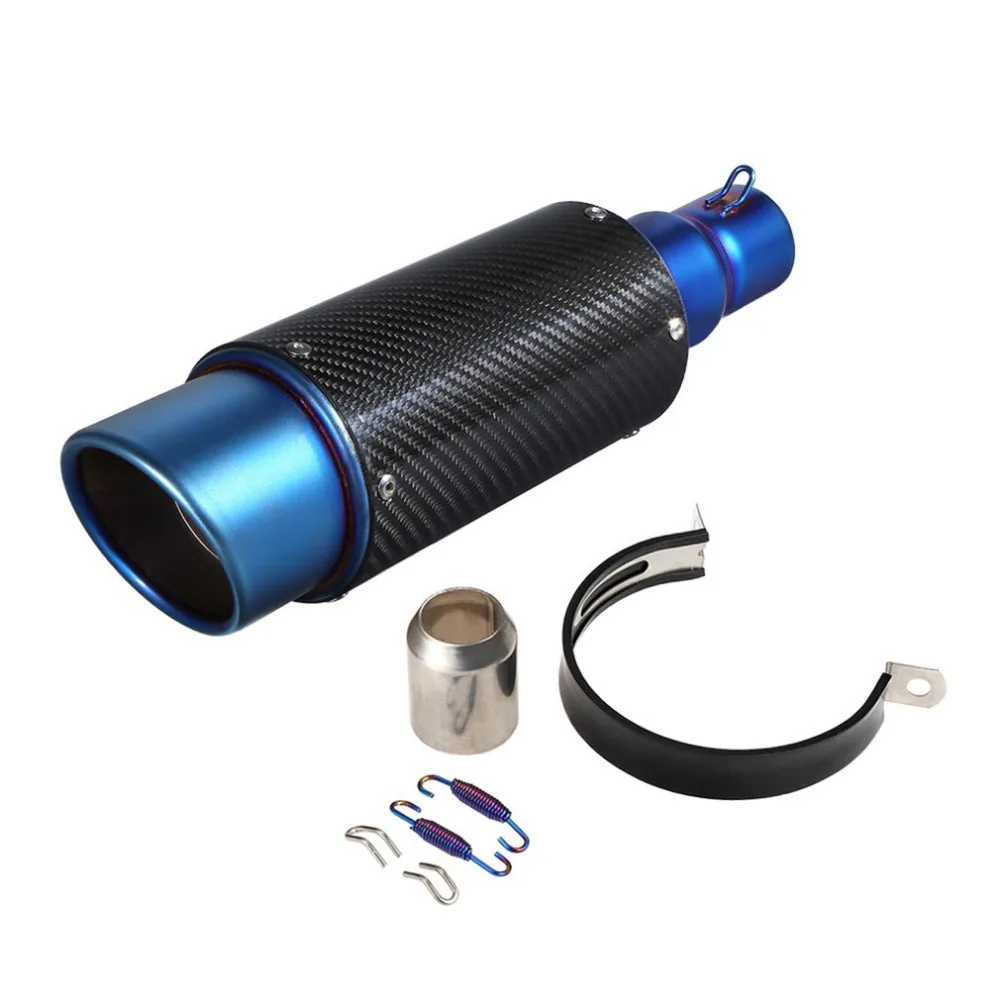 

Universal Motorcycle 38-51mm Exhaust Muffler Pipe Modified Exhaust System Carbon Fiber Barrel Vent Pipe Oblique Back Tail