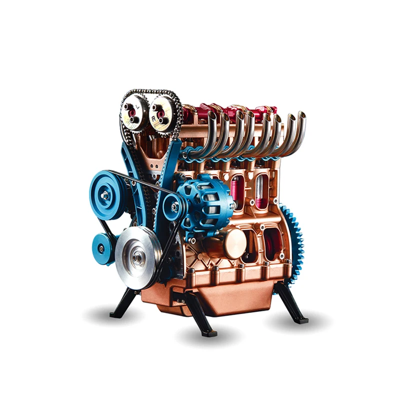 

Cool !Model airplane engine airplane engine Four cylinder module assembled metal model Saturn puzzle Educational Toy Kits