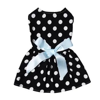 

Summer Dog Vest Dress Dog Clothing For Pet Dogs Party Clothes For Girl Princess Pink Bow Shirt Clothes For Small Dog