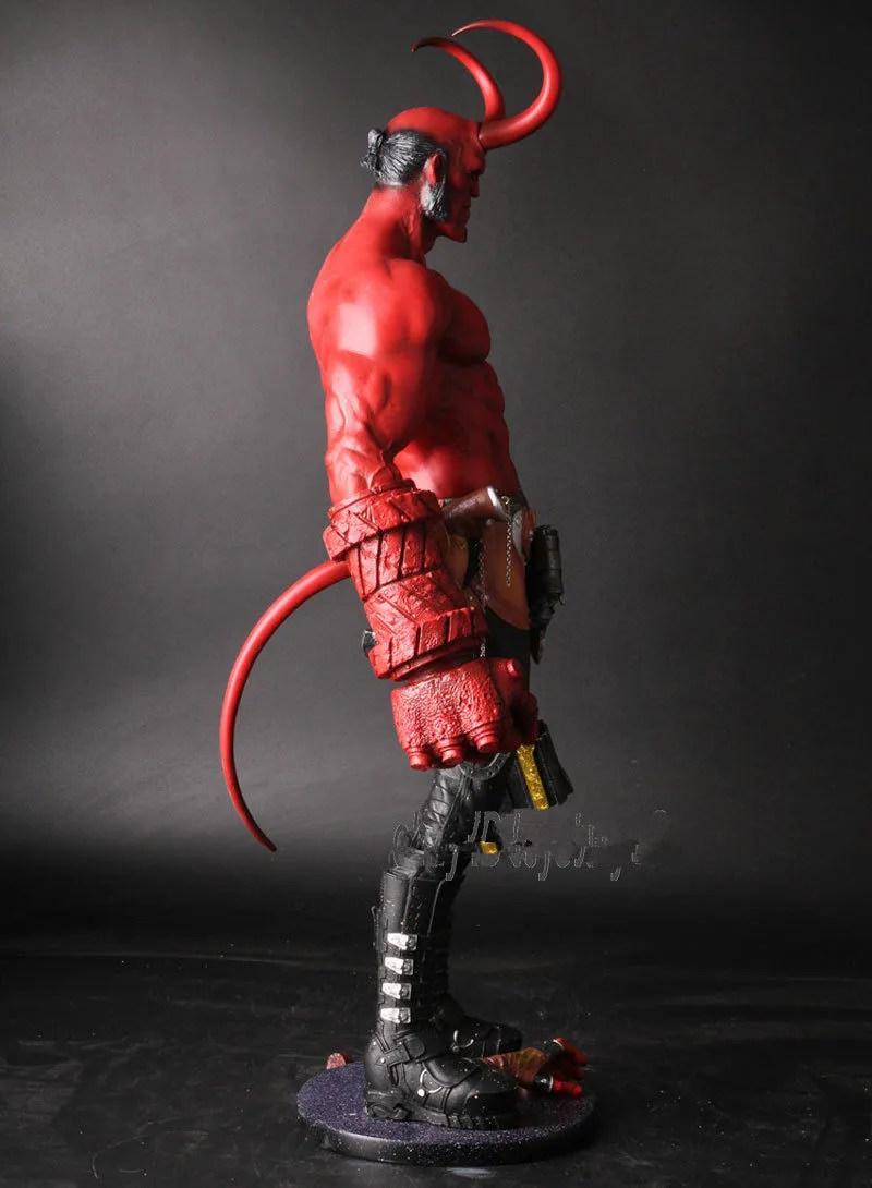 1/4 Hellboy фигурка дыма Hellboy Wouded Рог крутая Коллекционная модель игрушки