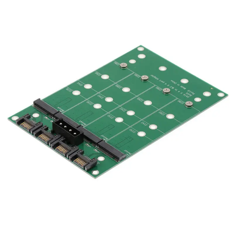Sata к Ngff Ssd адаптер карты Sata X4 к M.2(Ngff) X4 адаптер конвертер