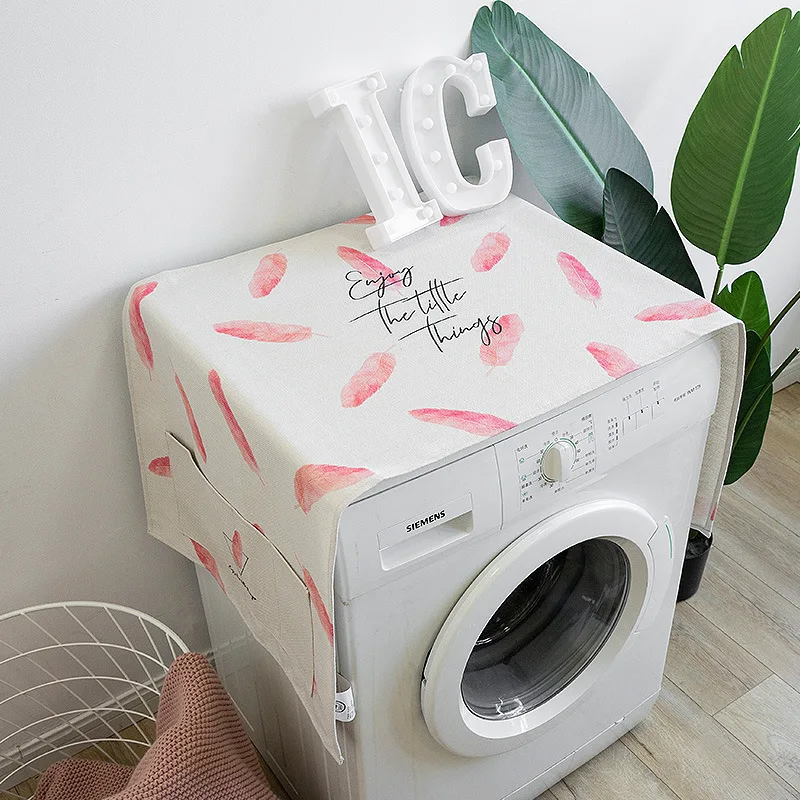 Princess Powder Drum Washing Machine Cover Cloth Fabric Dust Refrigerator Bedside Table Towel | Дом и сад
