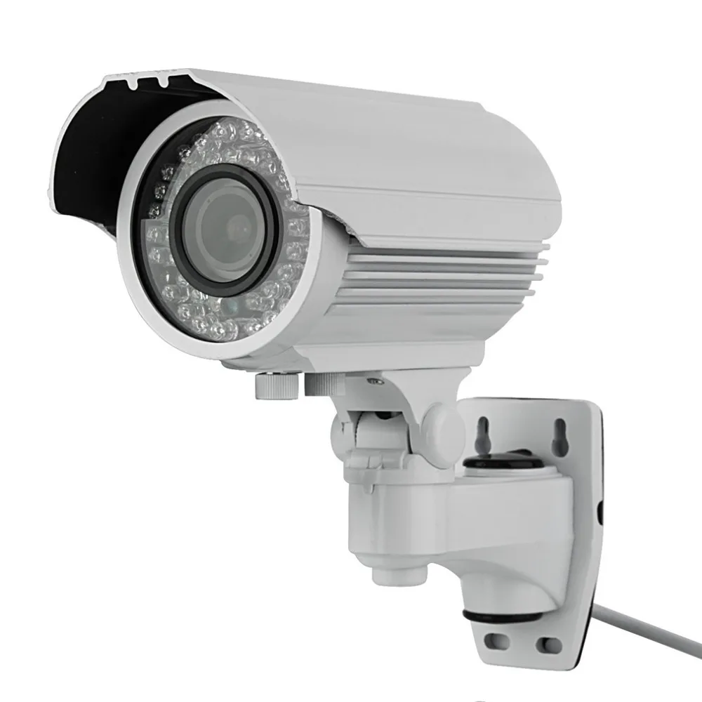 Антивандальном непогоды IP Камера 1/3 "Сенсор 1200TVL 2,8-12 мм HD Пуля Главная безопасности камера ИК светодиодный видеонаблюдения пробки OSD