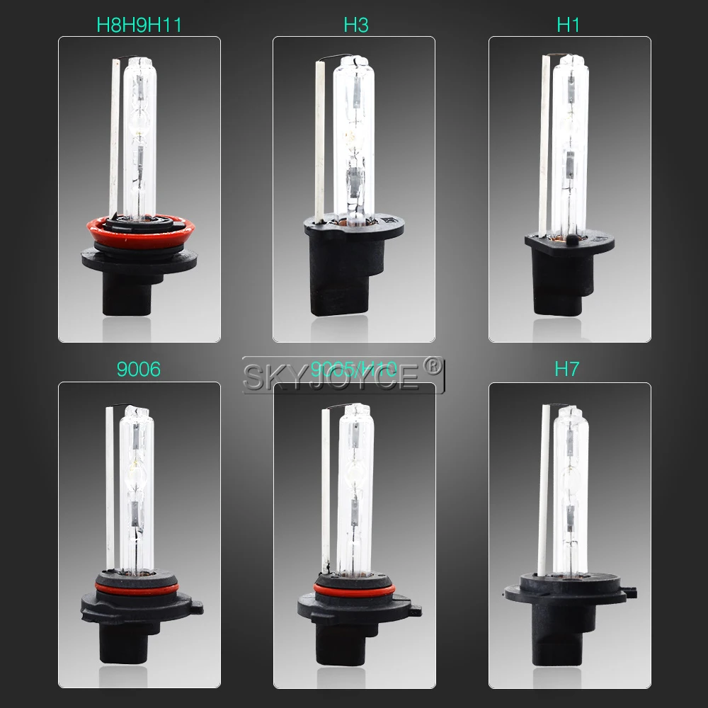 SKYJOYCE 55W Xenon Light Bulb Car Headlight H1 H7 H11 9005 9006 4300k 5000k 6000k 8000k HID Slim Ballast Xenon Headlamp Kit 12V (20)