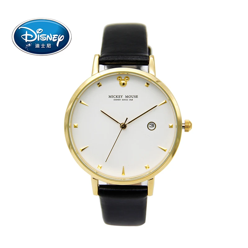 

Disney Women Lady Watch Clock Brand Quartz Children Watch Fashion Luxury Cute Wristwatches Girls Boys Mickey Mouse Gift Leather