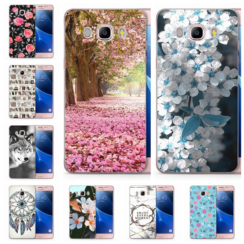Для Samsung Galaxy A5 A310 A520F prime J1 J2 J3 J5 J7 S8plus Note 8 цветочный Рисунок узор сумки из ТПУ чехол