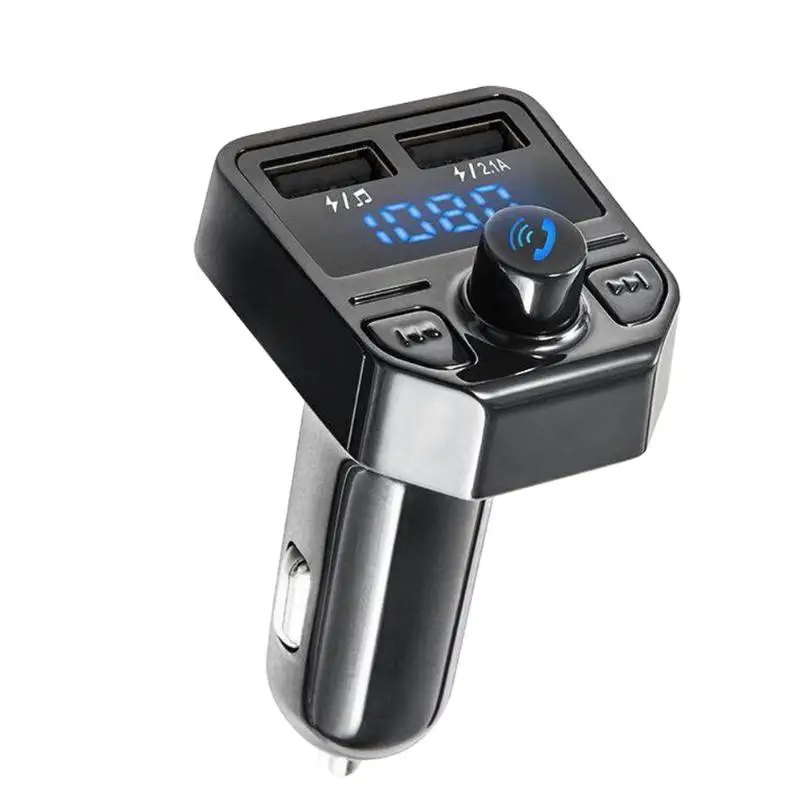 LED Screen Car Bluetooth Hands free FM Transmitter Auto Dual USB Car charger 3.1A Charging