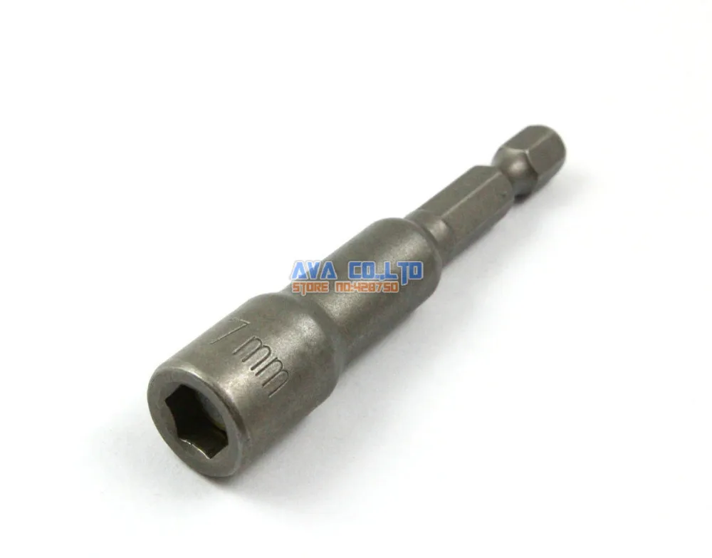 10 Pieces Magnetic 7mm Hex Socket Nut Setters Driver S2 Steel 1/4" Shank 65mm Long | Инструменты