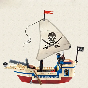 

Enlighten 304 Pirates Of The Caribbean Brick Bounty Pirate Ship Building Blocks Toys Gifts For Kids Compatible With Legoeings