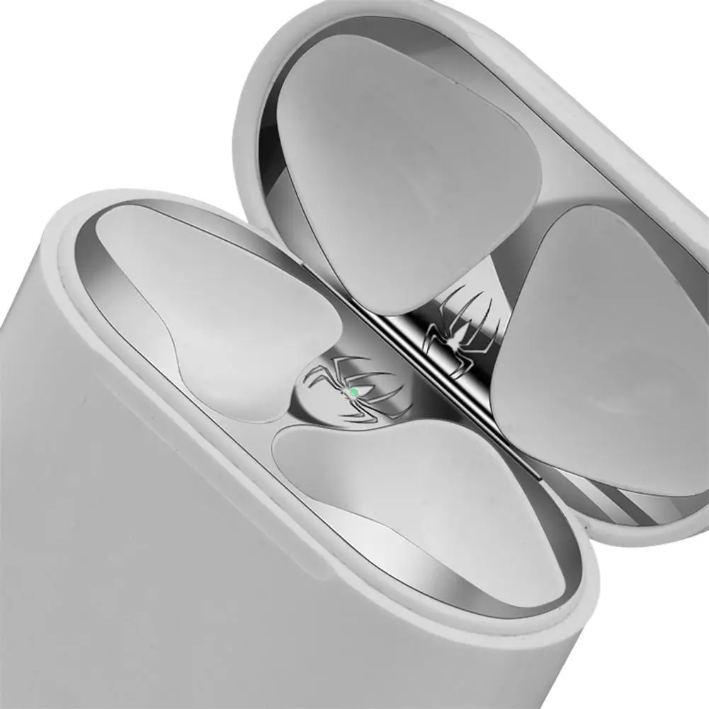 

Metal Plating Headset Dust Guard Protection Sticker Bluetooth Earphone Cover Dustproof Scratchproof Sticker For Apple AirPods 2