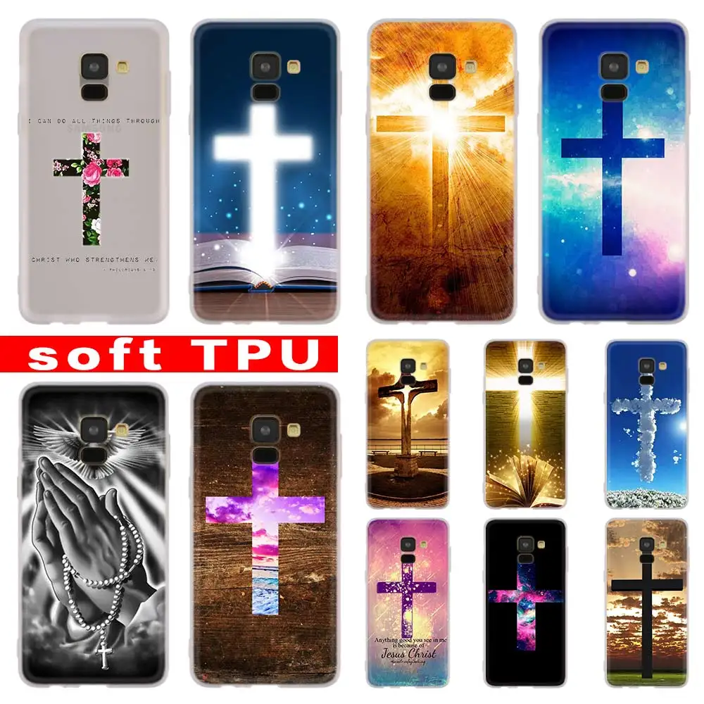 

Christian Jesus Cross For Samsung Galaxy A10/A30/A40/A50/A70 A9 A8 A6 a7 2018 A3 A5 2017 2016 TPU Case Cover Soft
