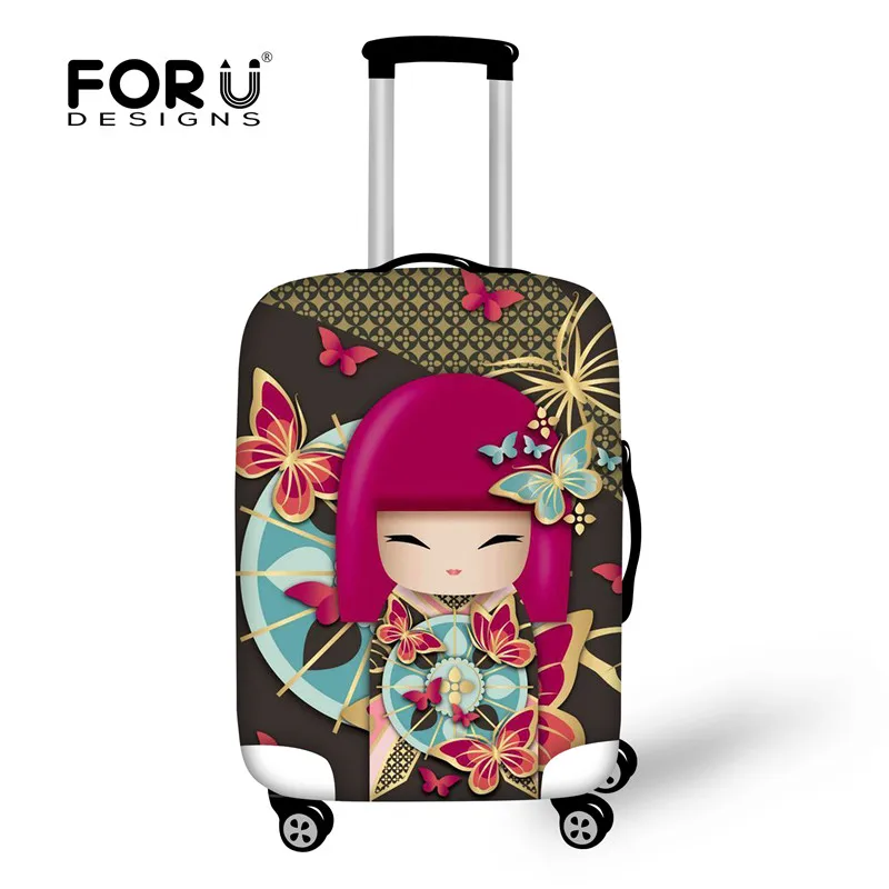 XD768 FORUDESIGNS/ модные аксессуары для путешествий, эластичный Чехол для багажа от пыли, милый чехол для костюма, Защитные чехлы для 18-28 дюймов, чехол для костюма - Цвет: XD768
