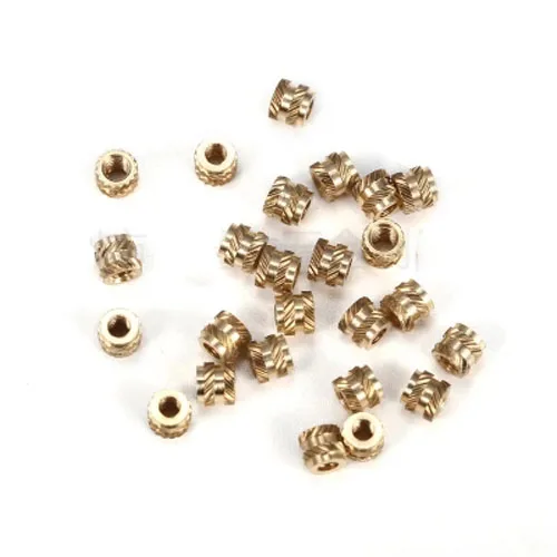 

30pcs M1.2 Hot melt copper Knurled nut insert Copper flower Outer diameter 1.2/1.9/2/2.2mm nuts thickness 1.2/1.5/2/2.5/3mm