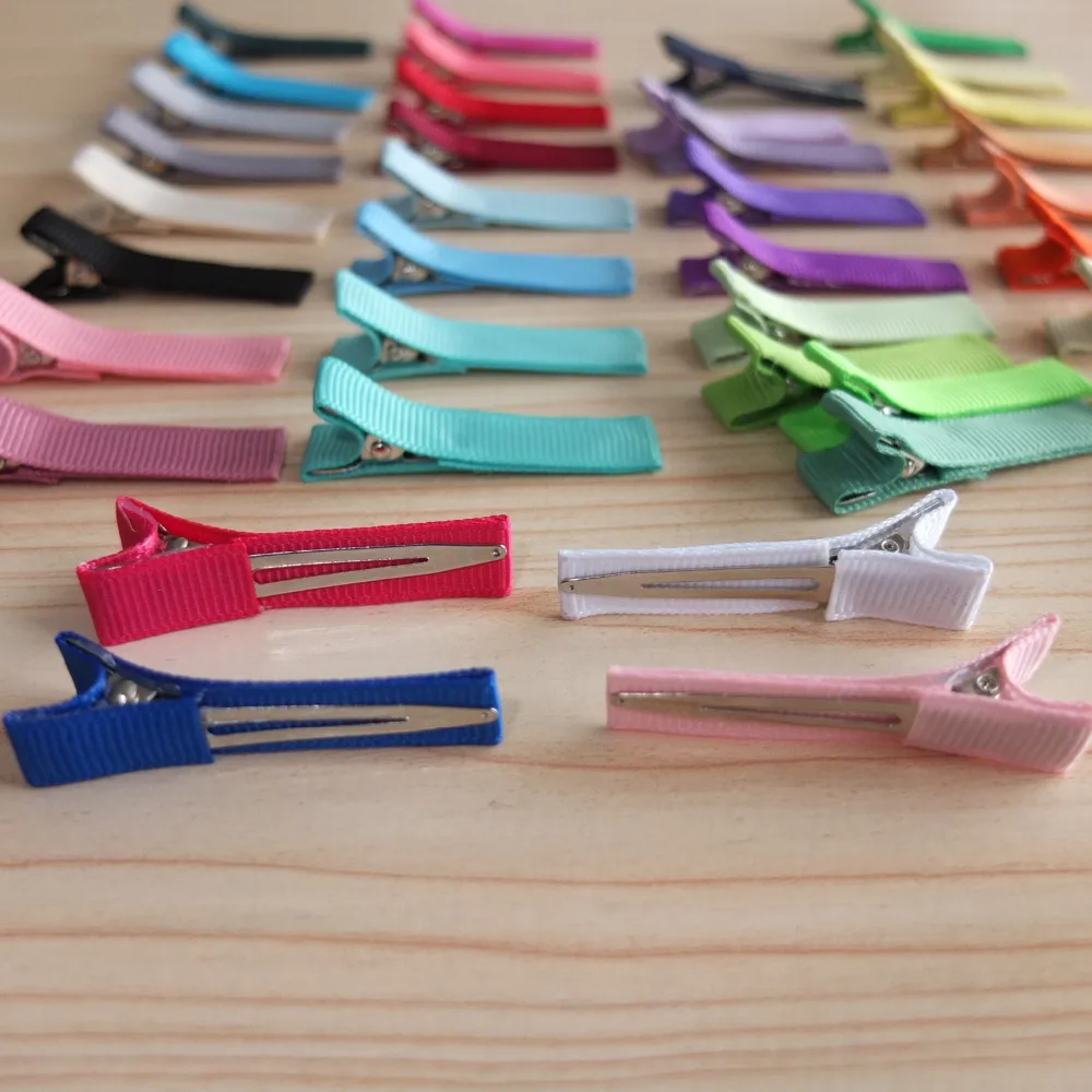 LINED Clips 1 75 inch Single prong hair clip Hairpins Hair Barrettes Baby Clips DIY hair