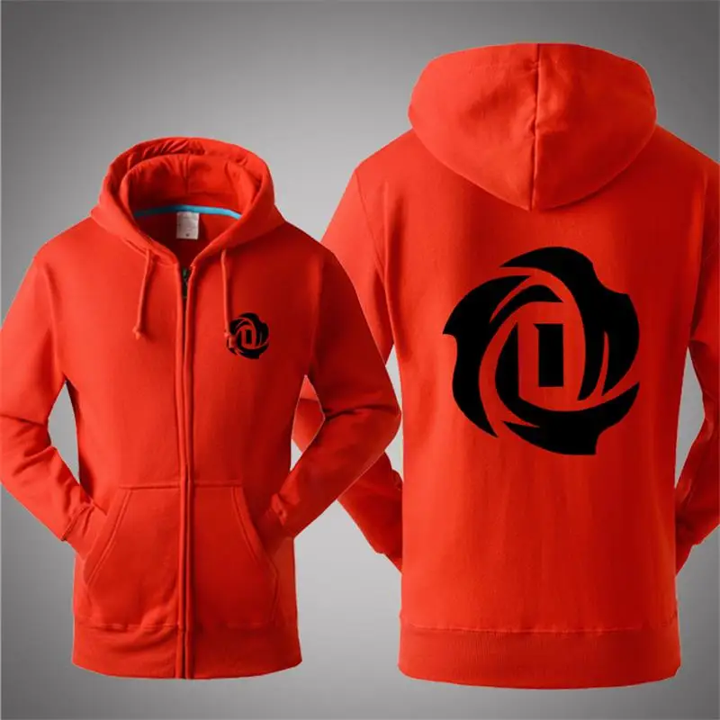 d rose hoodie red