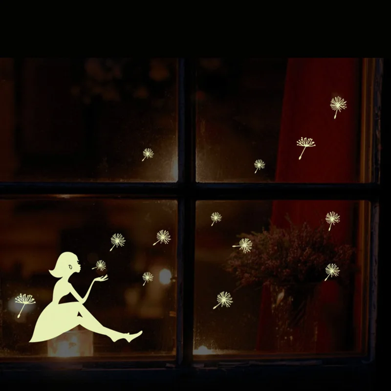 Стикер на стену ( девочка звезды) светится ночью|glowing wall stickers|wall stickerwall sticker girl |