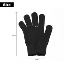 1 пара работы защитные перчатки порезостойкие износостойкость Проволока из нержавеющей стали для резки мяса устойчивые к порезам перчатки