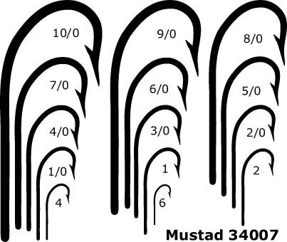 CN04 4/0 80 шт. Mustad рыболовный крючок из нержавеющей стали О 'Шонесси рыболовный крючок крючки для рыбалки