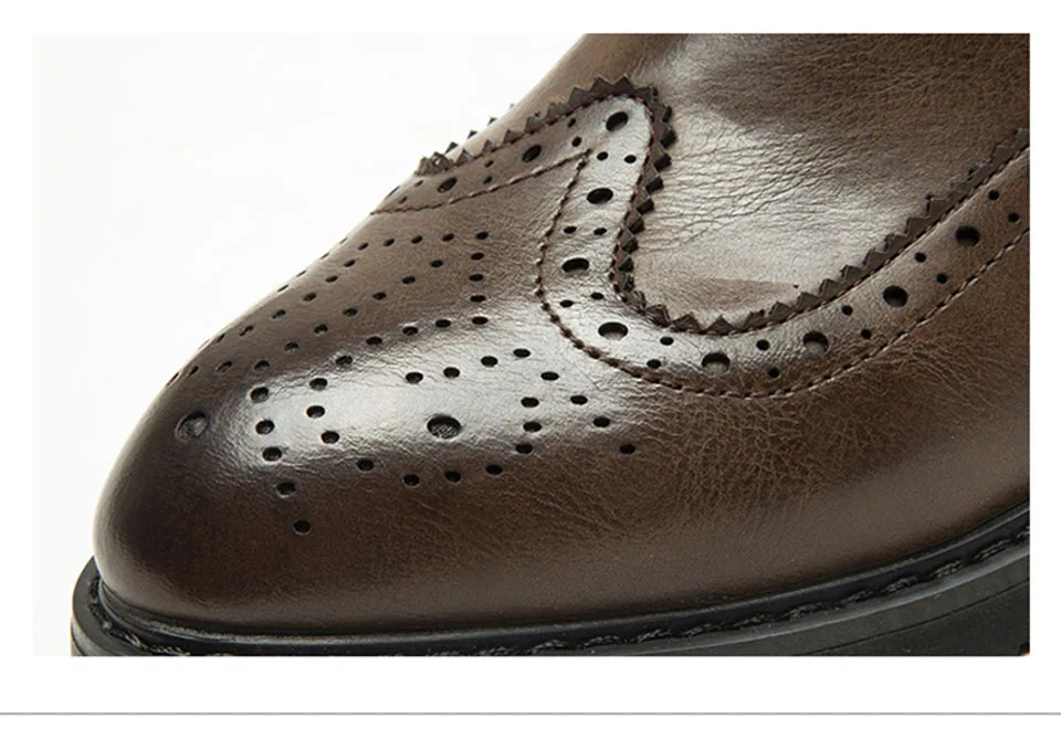 Desai/ботинки с острым носком; мужские классические модные ботинки «Челси» с резным узором; английский тренд; деловые ботильоны; Botas; размеры 38-44
