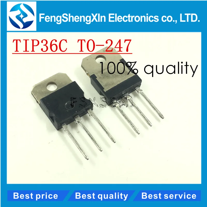 10pcs/lot New TIP36C TIP36 SILICON POWER TRANSISTORS TO 247-in ...