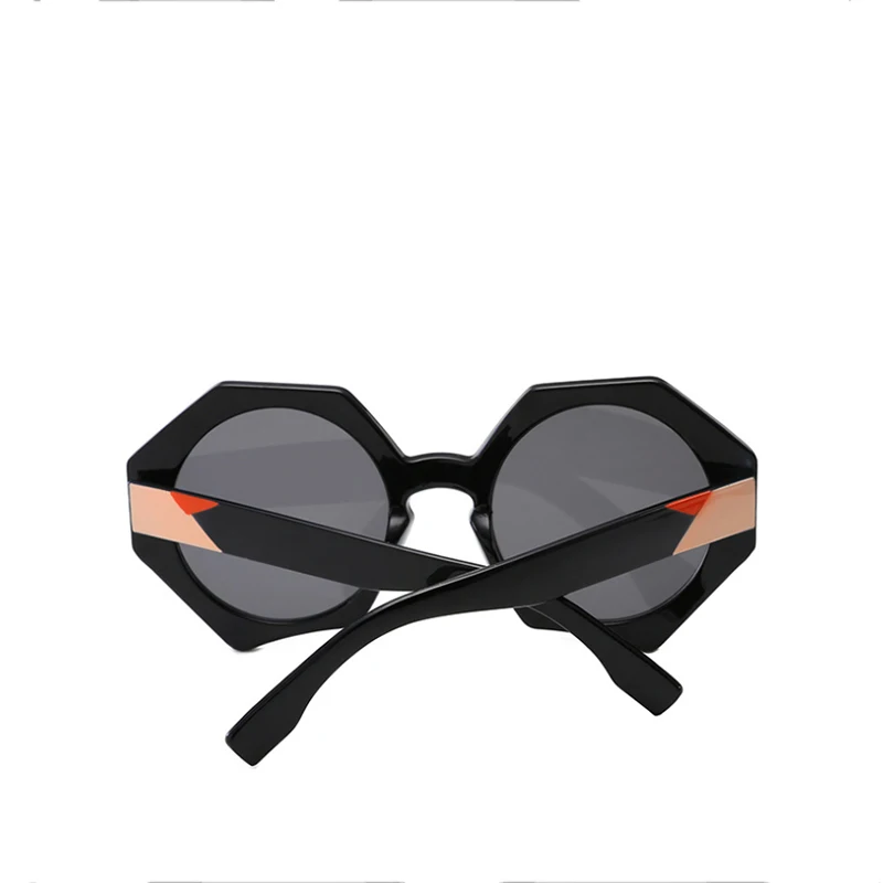 Женские крупные солнцезащитные очки полигональные Солнцезащитные очки женские роскошные брендовые большая винтажная Рамка Солнцезащитные очки женские модные очки