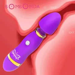 Волшебная палочка, вибратор для женщин Стимулятор клитора женская мастурбация G-Spot массаж влагалища 12 частоты AV палка женские секс-игрушки