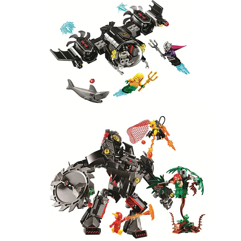

2019 new Batman Batsub and The Underwater Clash Legoing block Set Aquaman Figures building Brick Toy For Kids 11233 11234