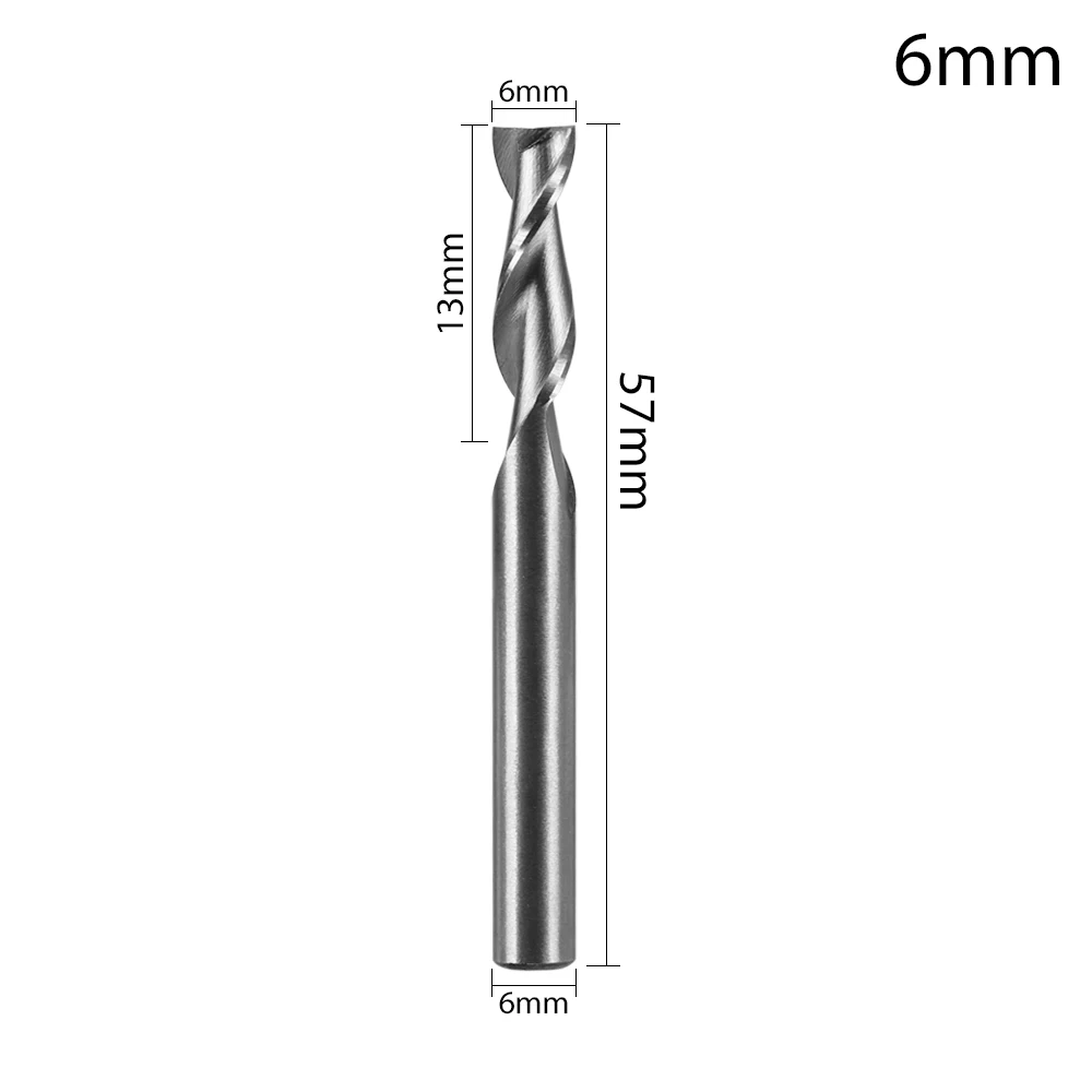 Enhanced Carbide Milling Cutter - 2 Flute Straight Shank End Router Bit, HRC65 Stainless Steel