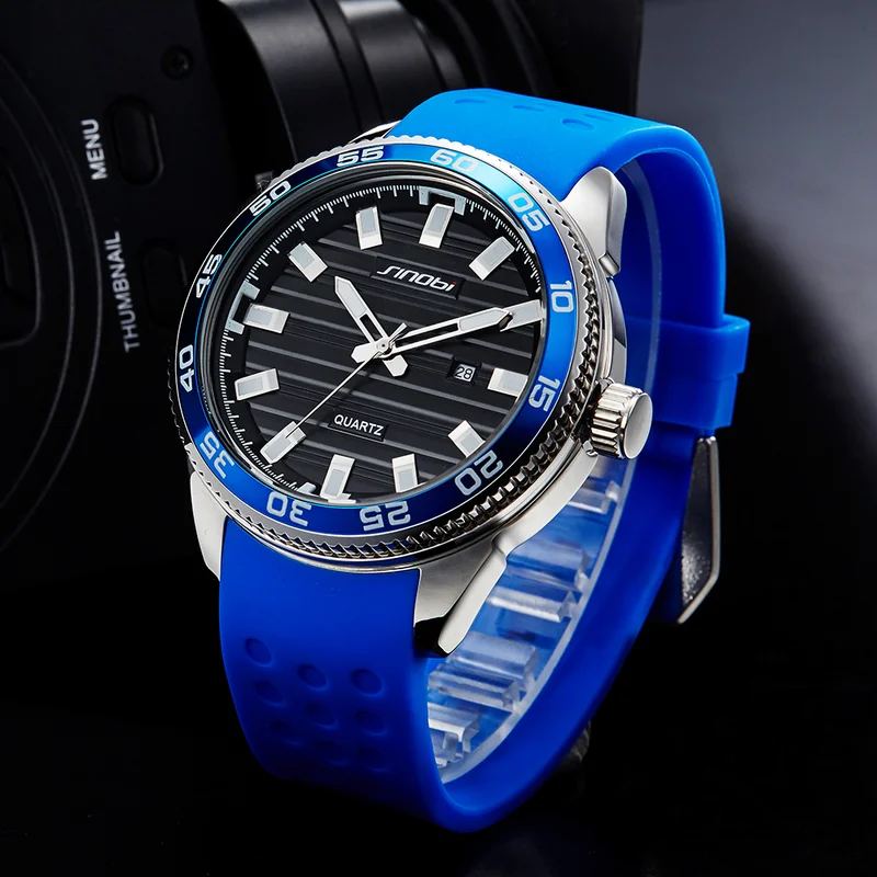

316 Stainless Steel Men's Sports Watches Luxury Brand Silicone Waterproof Men Military Watch Quartz Relogio Masculino