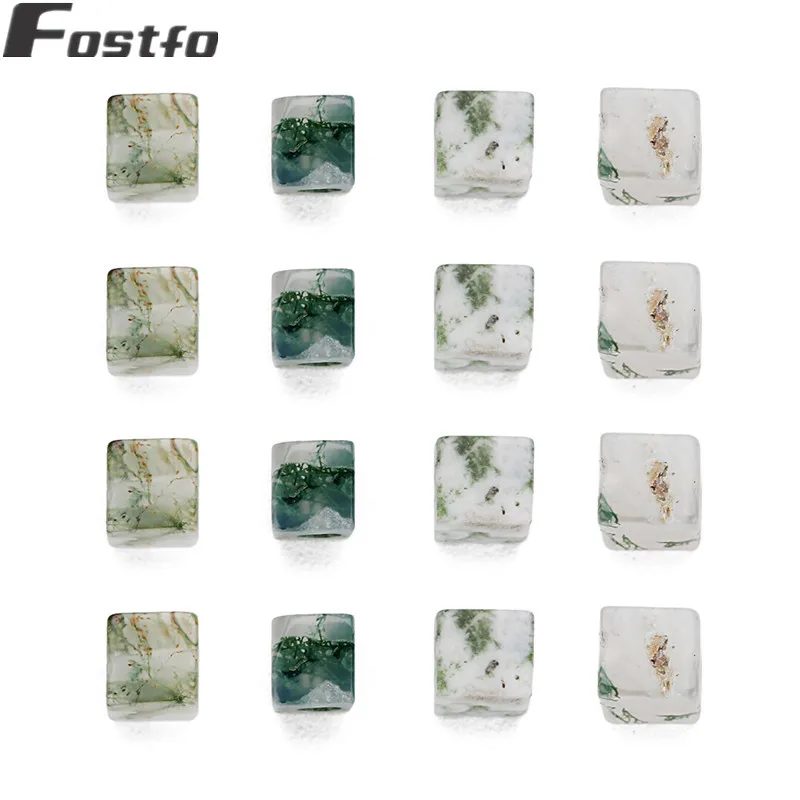 Fostfo 80pcs/strand 4*5mm Natural Agates Beads Tree Pattern Loose Spacer Stone For Diy Jewelry Making Bracelet Findings | Украшения и