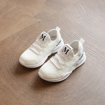 

2019 New Kids Shoes Children Sports Casual Sneakers Kids Shoes For Girls Student Running Shoes Mesh Breathable Sneakers