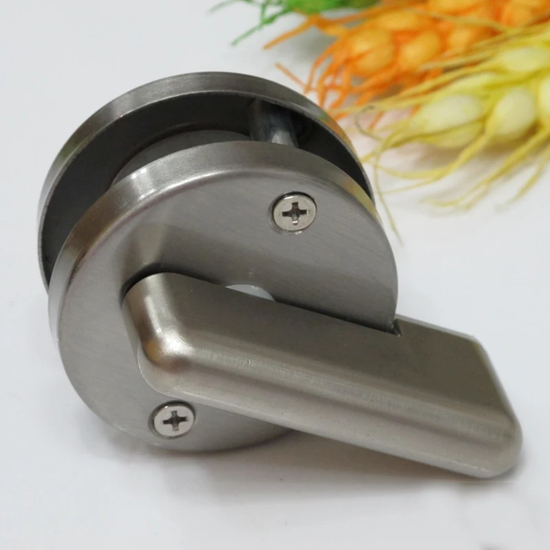 Hot 10PCS Stainless Steel Circular Toilet Instructions Lock Public