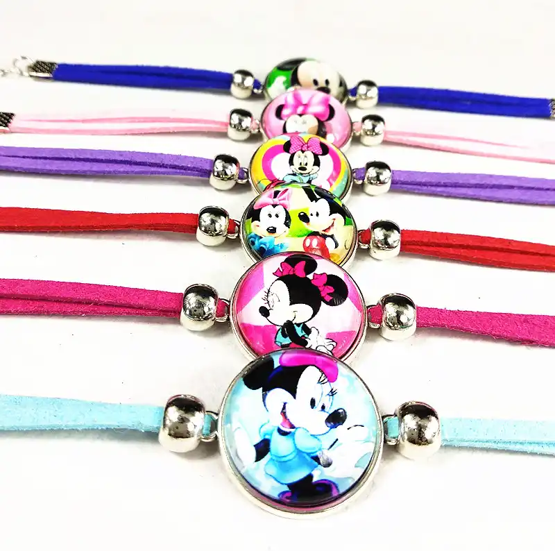 Jiangzimei 24 шт мультфильм фильм Минни, куклы с сюрпризом, космическое пространство, браслеты с изображением единорога для детей девочек мальчик...