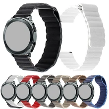 Магнитный ремешок для часов из натуральной кожи 22 мм 20 мм быстросъемный сменный ремешок для наручных часов универсальный браслет для наручных часов