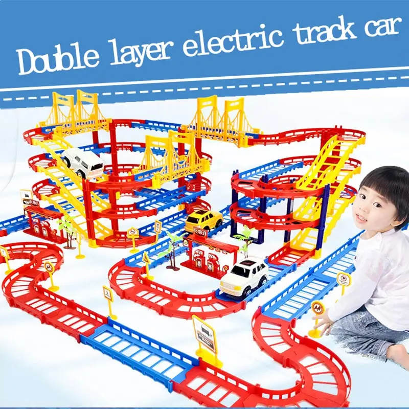 

City Trains Blocks Toys Legoed Duplos Technic Flexible Track Rail Straight Curved Rails Building Blocks Bricks Gift for Children