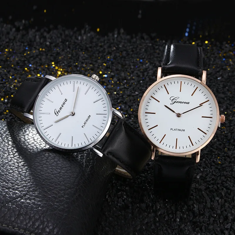 

Limited promotion best-selling woman watches 2019 brand luxury Fashion causal Ladies watch Geneva Black white dial Women's Watch
