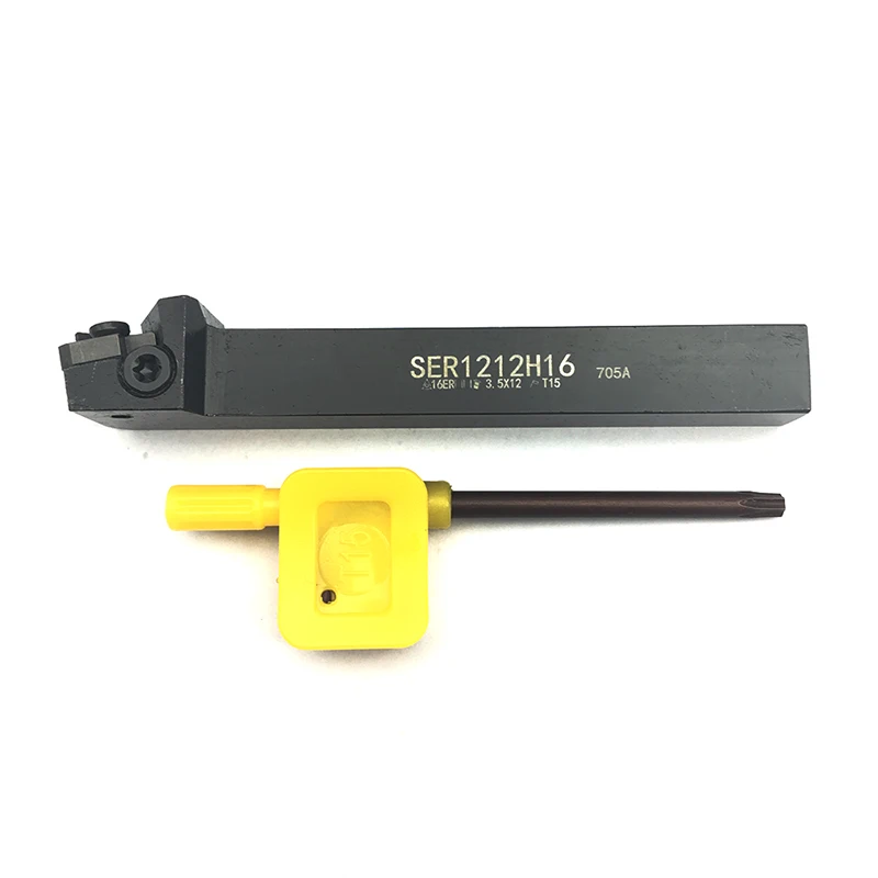 

1PC SER2020K16 SEL2525M16 SER1212H16 SEL1212H16 for 11ER 11LR 16ER 16LR 22ER 22LR CNC external thread cutter face slotting tool