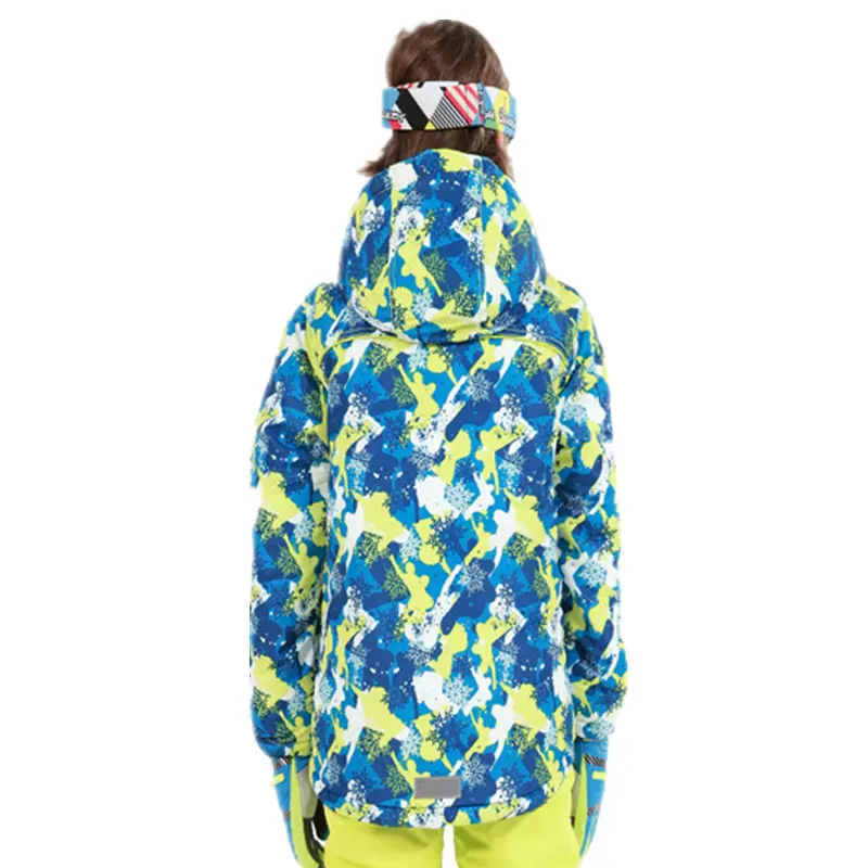 Зимняя детская Водонепроницаемая лыжная куртка на-30 градусов, толстая камуфляжная теплая куртка для сноубординга для девочек и мальчиков, ветрозащитная, дышащая