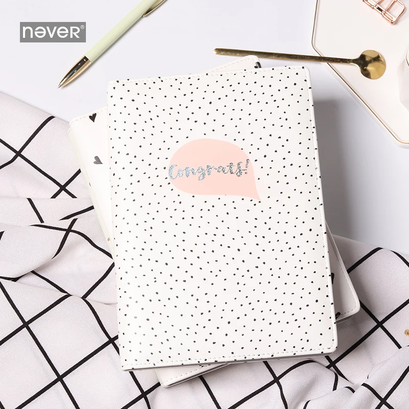Never Fashion Polkadot A5 блокнот пустая бумага Bullet Journal Sketchbook дневник офисный бизнес