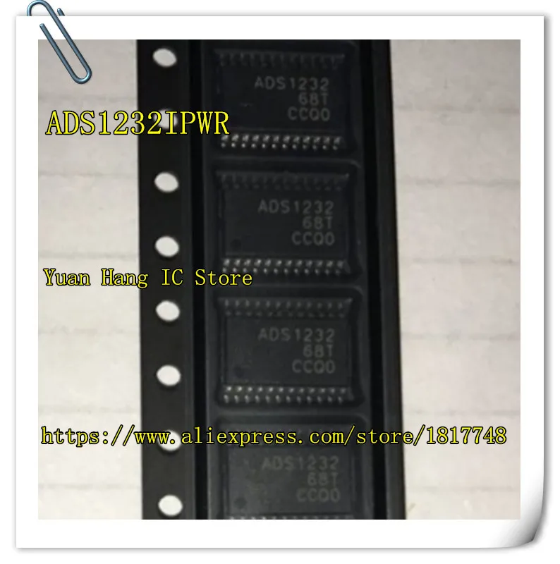 5 PCS ADS1232IPW TSSOP-24 ADS1232 24-BitLow-Noise Analog-to-Digital Converter