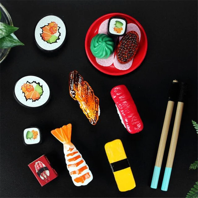 ibasenice 74 Peças Vaporizadores De Comida De Sushi Japonês Brinquedos De  Comida Infantil Conjuntos Infantis Jogo De Fingir Jogo De Cozinha Brinquedo  De Fingir Comida Para Brincar Sushi De