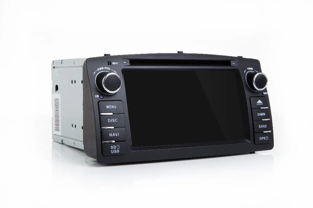 Sale Android 7.1.1 Quad Core 2Din Car DVD GPS Navigation For Corolla E120 BYD F3 Capacitive Screen WIFI 3G USB Car Radio Video FM RDS 2