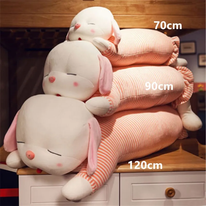 Big Soft Animals Dogs Pillow Doll Stuffed Pop Anime Dog Puppy Toys Pink Brown 120cm 47inch (14)